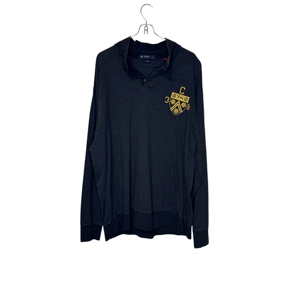 Daniel Cremieux Other - Daniel Cremieux Men's Sweater Long Sleeve Pullover Mock Neck Logo Cotton Gray XL